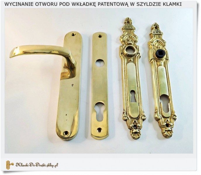 Nowa usługa – wycięcie otworu pod wkładkę patentową w szyldach do klamek